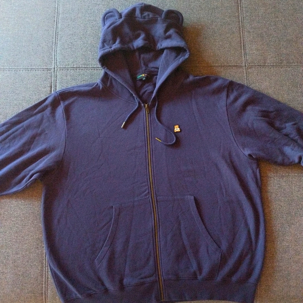 NWOT Teddy Fresh Classic Bear Ear Zip Hoodie - Picture 3 of 14